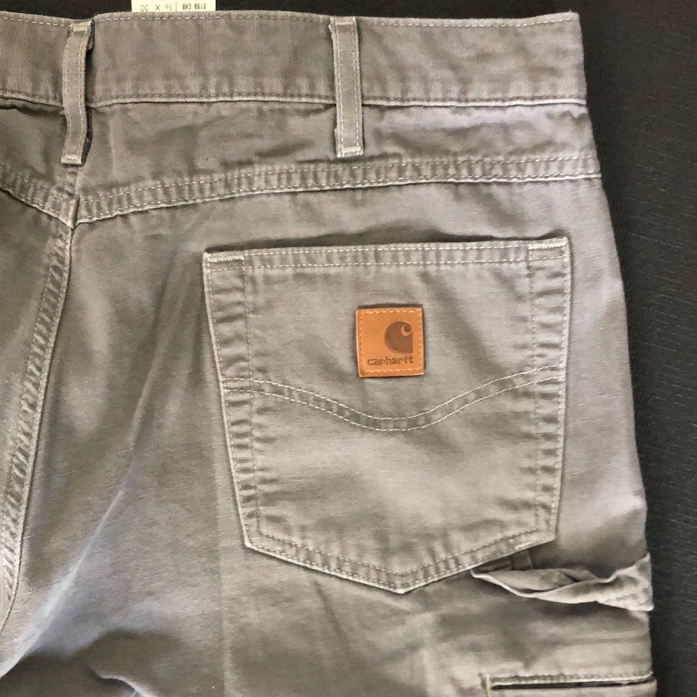 Carhartt carpenter pants. Loose fit
